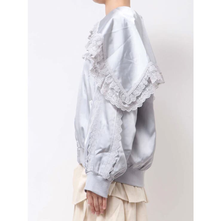 ribbonセーラーサテンブルゾン | merry jenny | 詳細画像40 