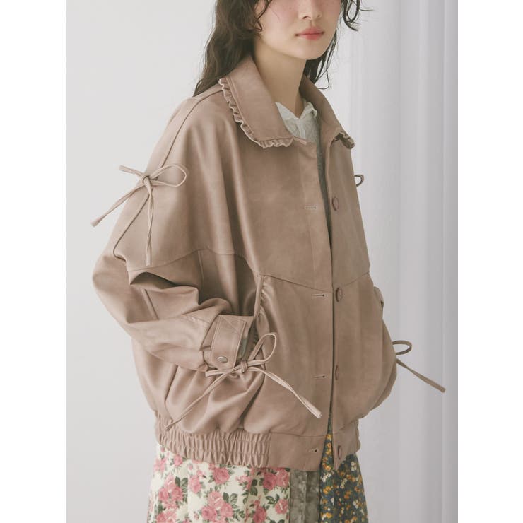 ギャザーリボンジャケット | merry jenny | 詳細画像1 