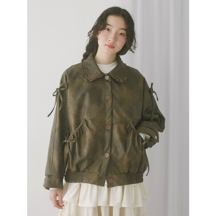 ギャザーリボンジャケット | merry jenny | 詳細画像12 