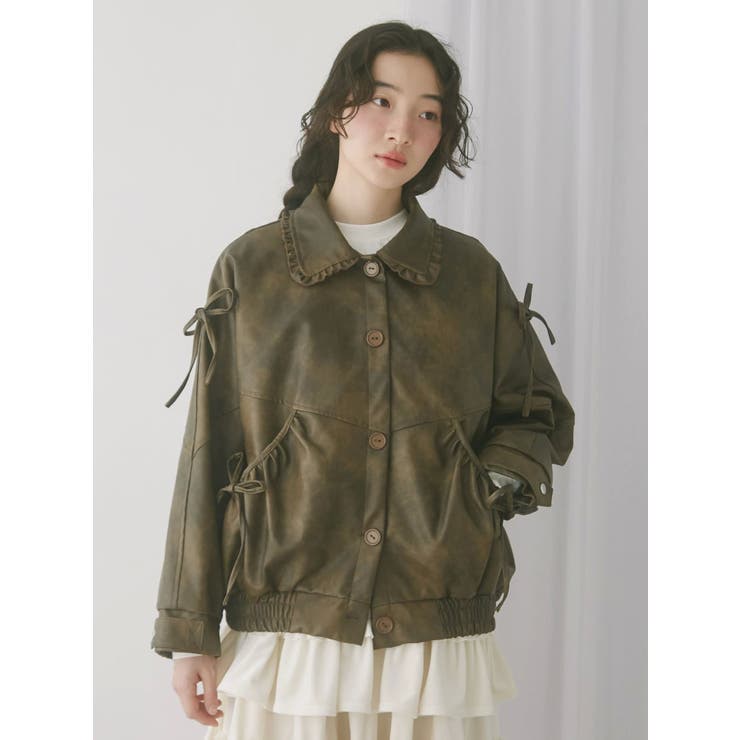 ギャザーリボンジャケット | merry jenny | 詳細画像13 