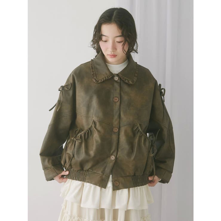 ギャザーリボンジャケット | merry jenny | 詳細画像14 