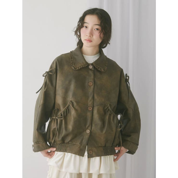 ギャザーリボンジャケット | merry jenny | 詳細画像15 