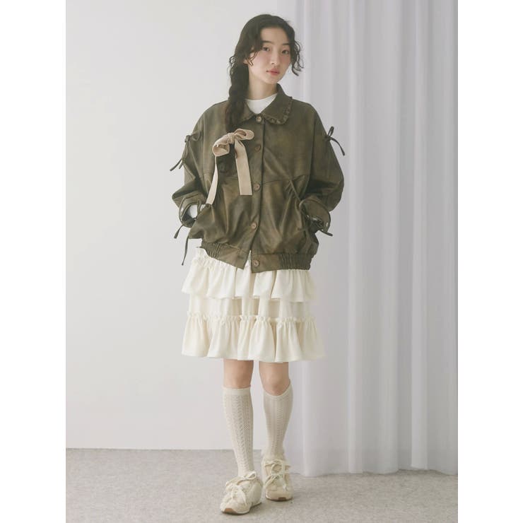 ギャザーリボンジャケット | merry jenny | 詳細画像18 