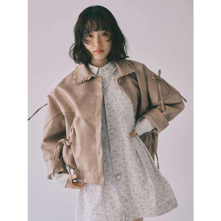 ギャザーリボンジャケット | merry jenny | 詳細画像4 