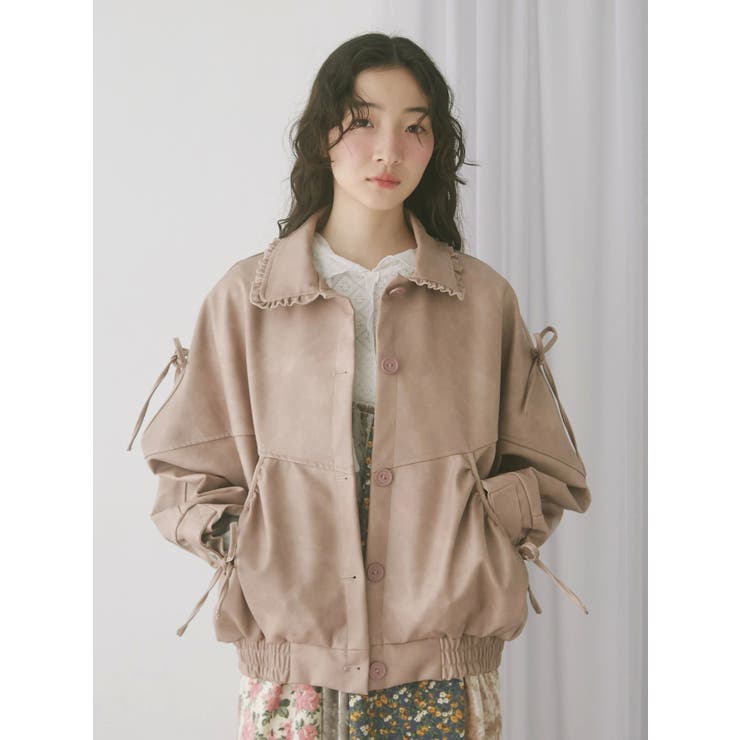 ギャザーリボンジャケット | merry jenny | 詳細画像6 