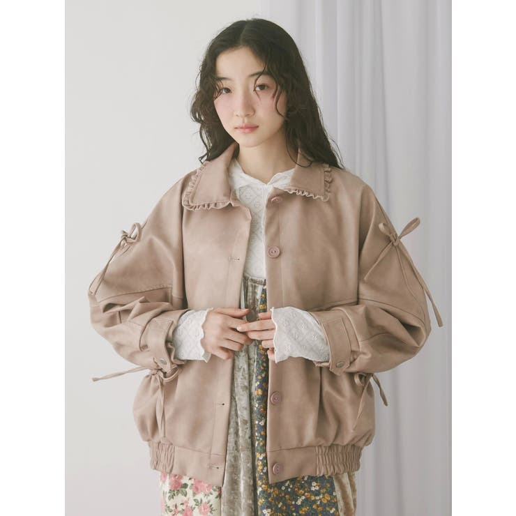 ギャザーリボンジャケット | merry jenny | 詳細画像8 