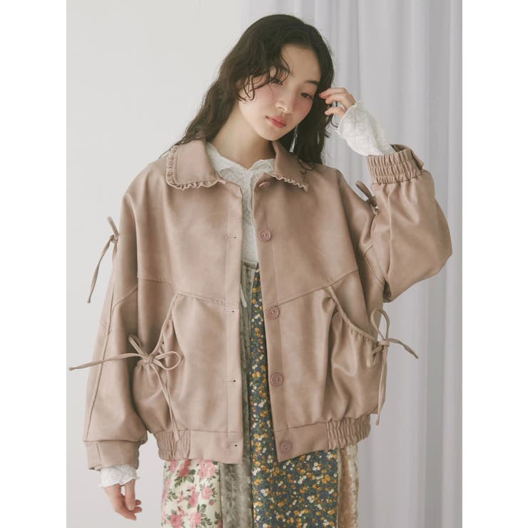 ギャザーリボンジャケット | merry jenny | 詳細画像9 