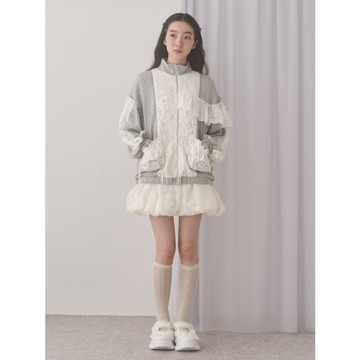 新品タグ付き　メリージェニーレーストラックジャケット セール】レーストラックジャケット（ジャージ）｜merry jenny