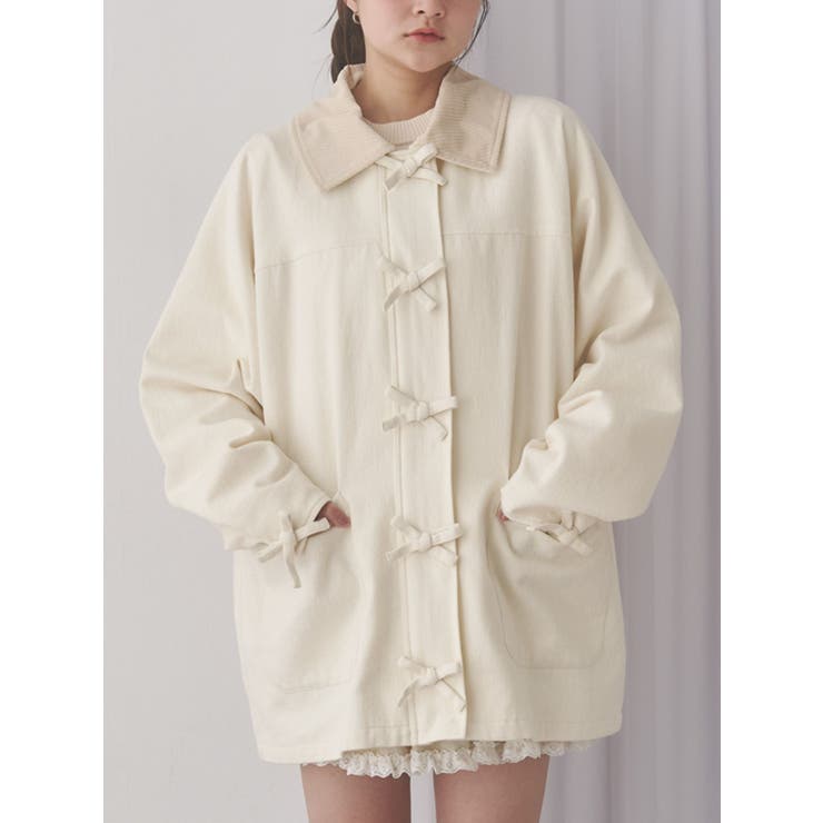 Ribbonハンティングジャケット[品番：MKSW0065617]｜merry jenny