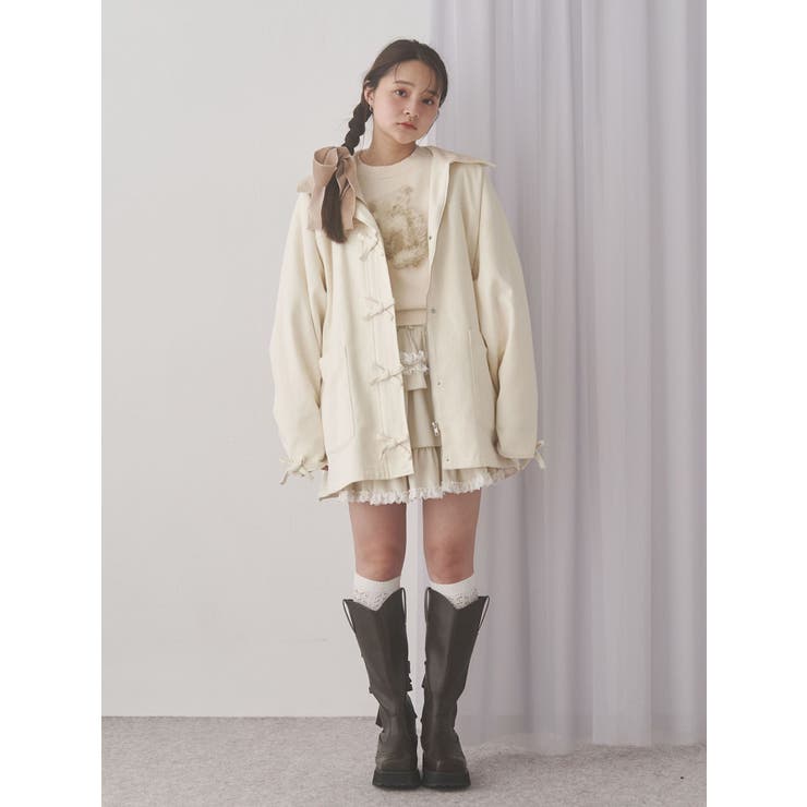 Ribbonハンティングジャケット[品番：MKSW0065617]｜merry jenny