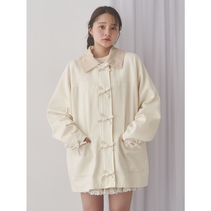 Ribbonハンティングジャケット[品番：MKSW0065617]｜merry jenny