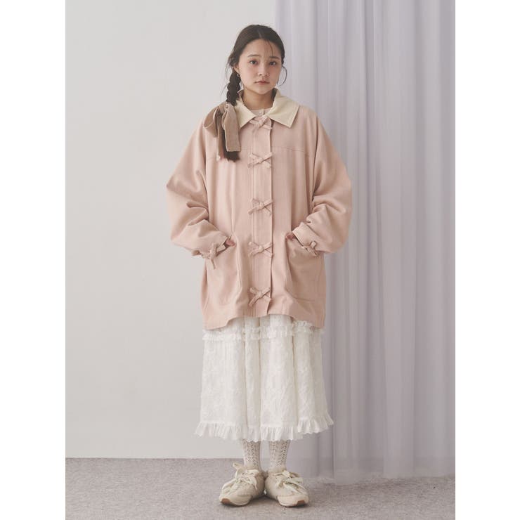 Ribbonハンティングジャケット[品番：MKSW0065617]｜merry jenny