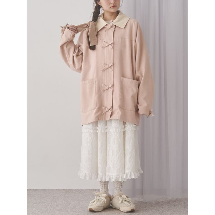 Ribbonハンティングジャケット[品番：MKSW0065617]｜merry jenny