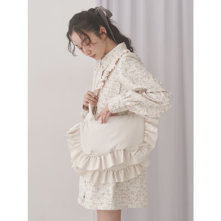 flowerツイルパフミニワンピース | merry jenny | 詳細画像11 