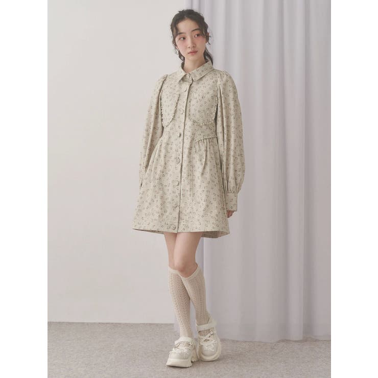 flowerツイルパフミニワンピース | merry jenny | 詳細画像14 