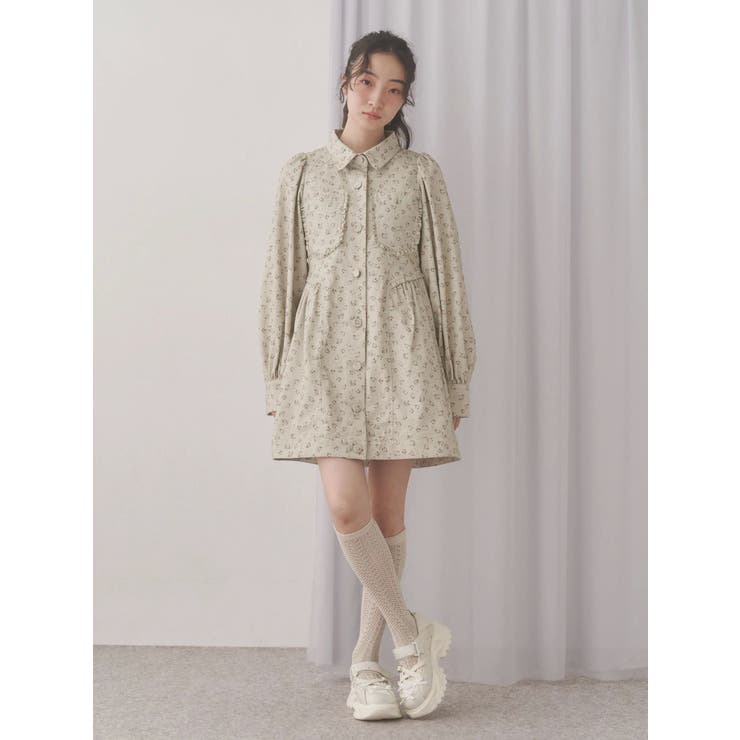 flowerツイルパフミニワンピース | merry jenny | 詳細画像15 