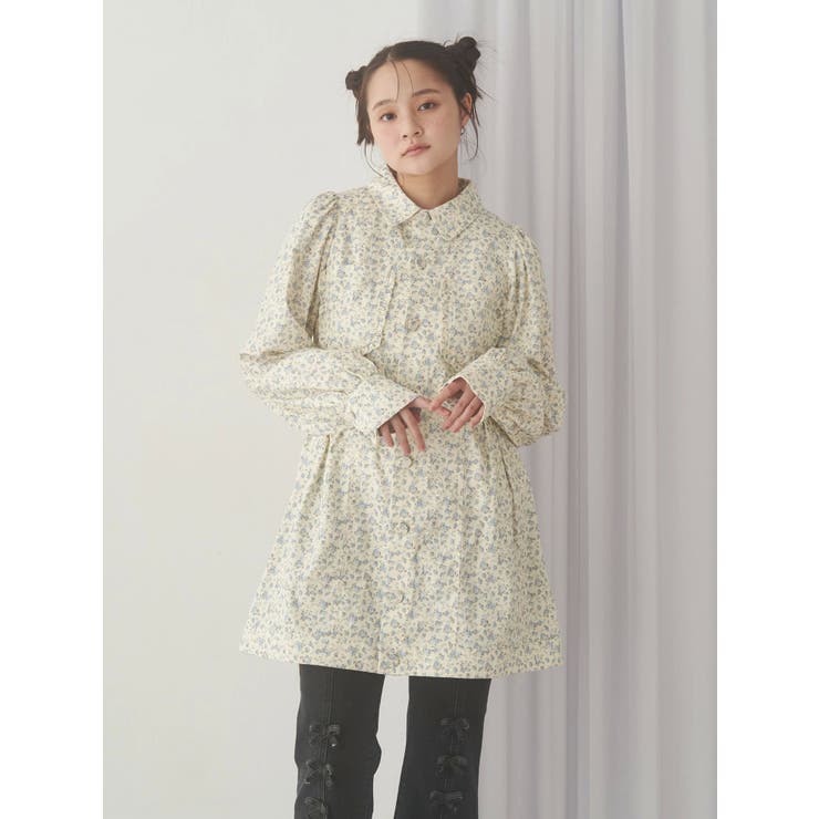 flowerツイルパフミニワンピース | merry jenny | 詳細画像17 