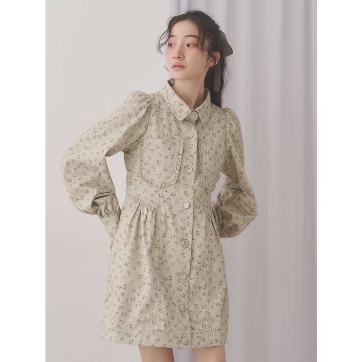 flowerツイルパフミニワンピース | merry jenny | 詳細画像19 