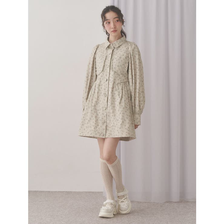 flowerツイルパフミニワンピース | merry jenny | 詳細画像20 