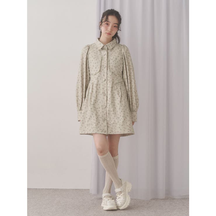 flowerツイルパフミニワンピース | merry jenny | 詳細画像21 