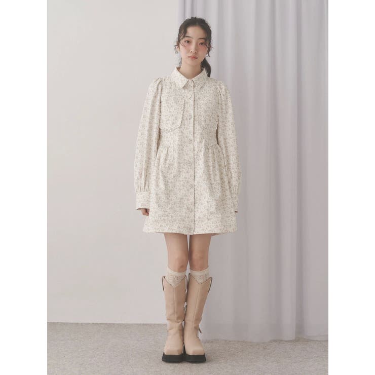 flowerツイルパフミニワンピース | merry jenny | 詳細画像26 