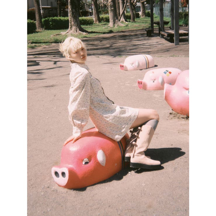 flowerツイルパフミニワンピース | merry jenny | 詳細画像27 