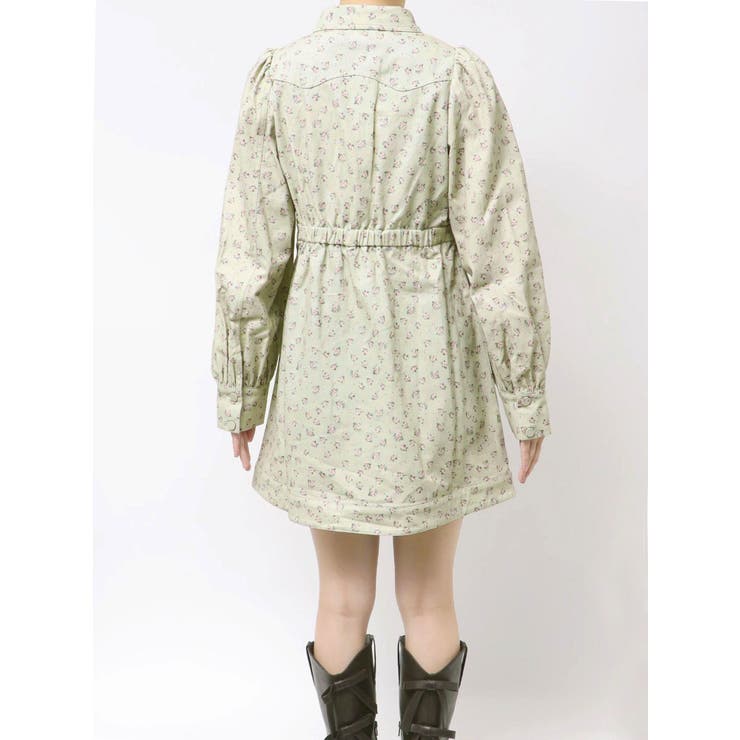 flowerツイルパフミニワンピース | merry jenny | 詳細画像32 