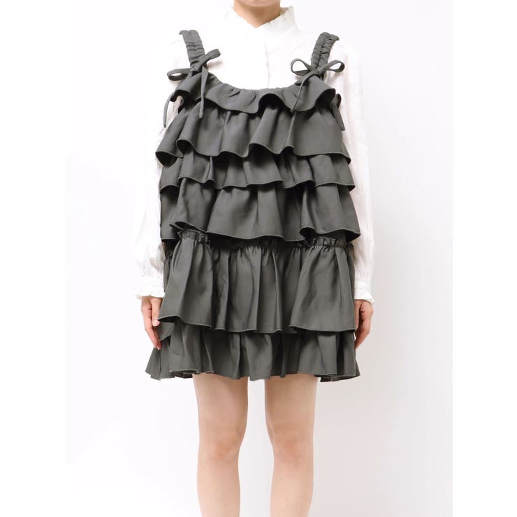 ホイップクリームミニワンピース[品番：MKSW0066256]｜merry jenny