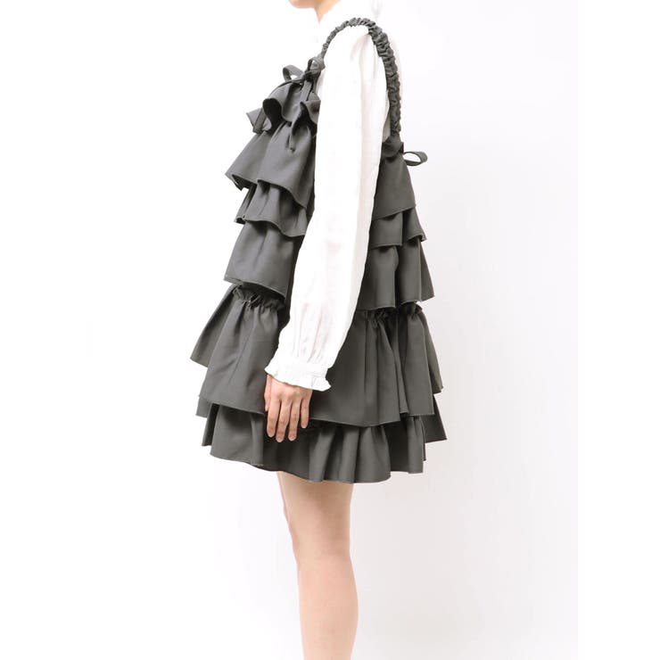 ホイップクリームミニワンピース[品番：MKSW0066256]｜merry jenny