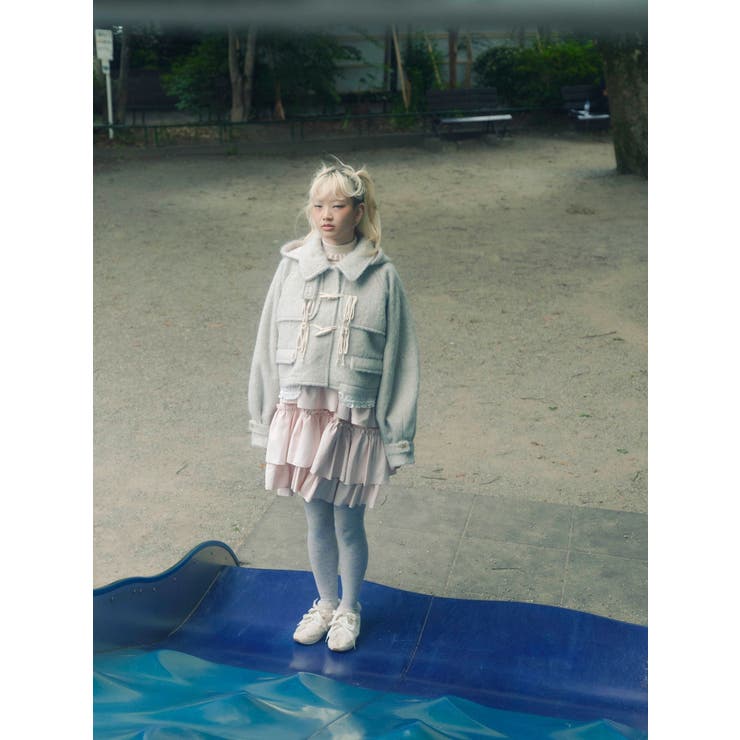 ホイップクリームミニワンピース[品番：MKSW0066256]｜merry jenny