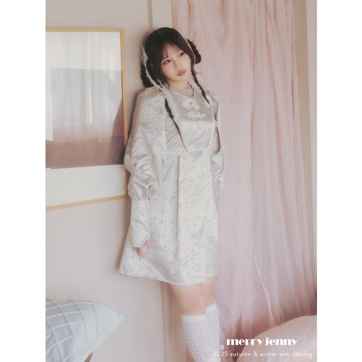 pastelジャガードミニワンピース | merry jenny | 詳細画像8 