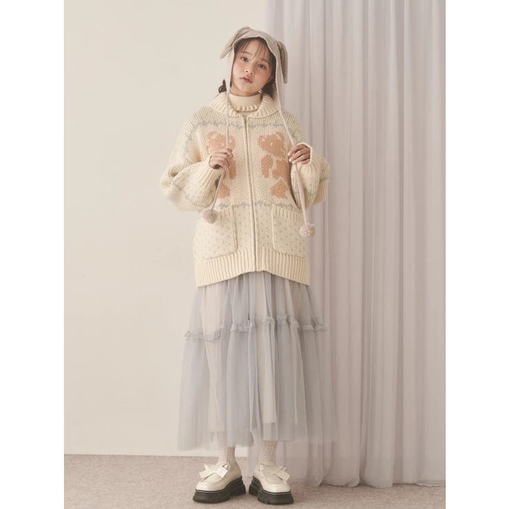 petit flowerチュールキャミワンピース[品番：MKSW0066258]｜merry
