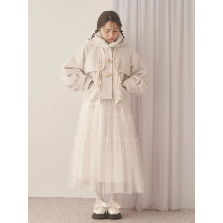 petit flowerチュールキャミワンピース[品番：MKSW0066258]｜merry