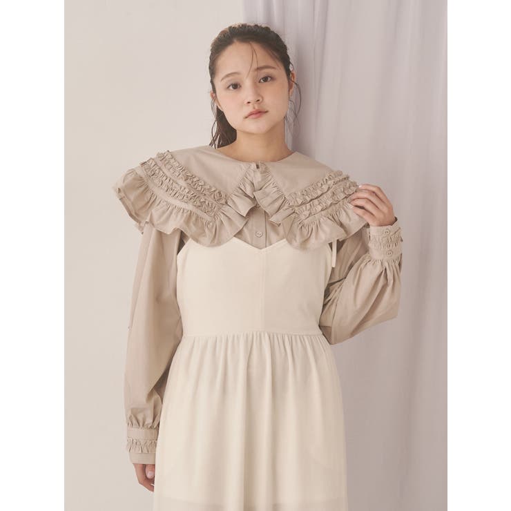 アシメribbonベロアワンピース | merry jenny | 詳細画像17 