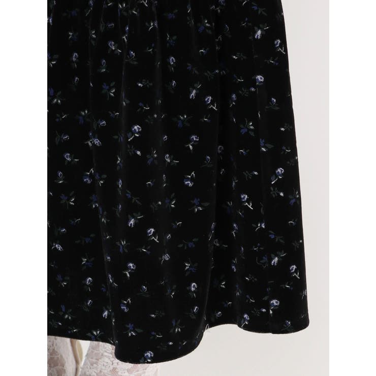 アシメribbonベロアワンピース | merry jenny | 詳細画像23 