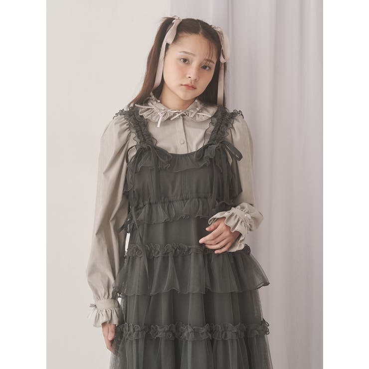petit ribbonコーデュロイブラウス | merry jenny | 詳細画像7 