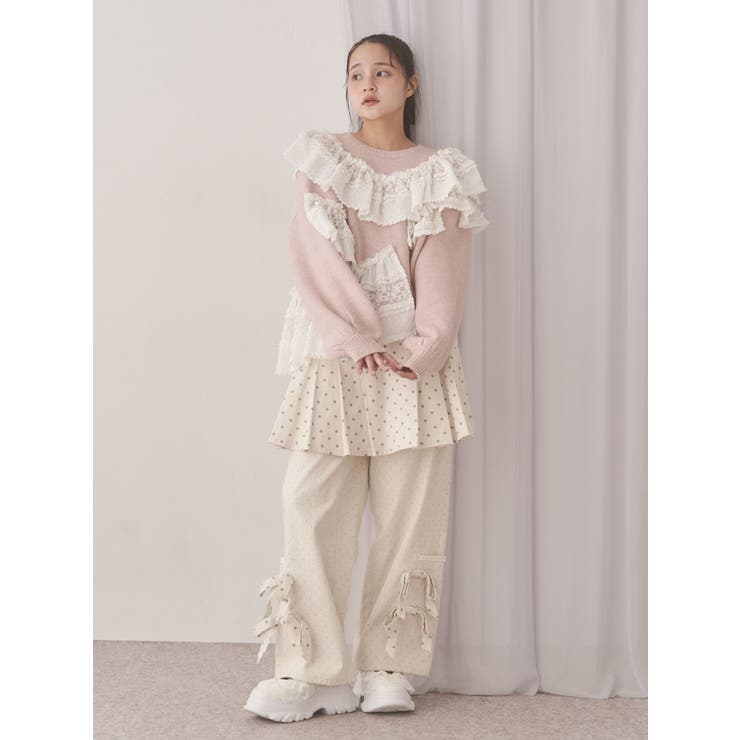 lulu dot ribbon pants | merry jenny | 詳細画像17 