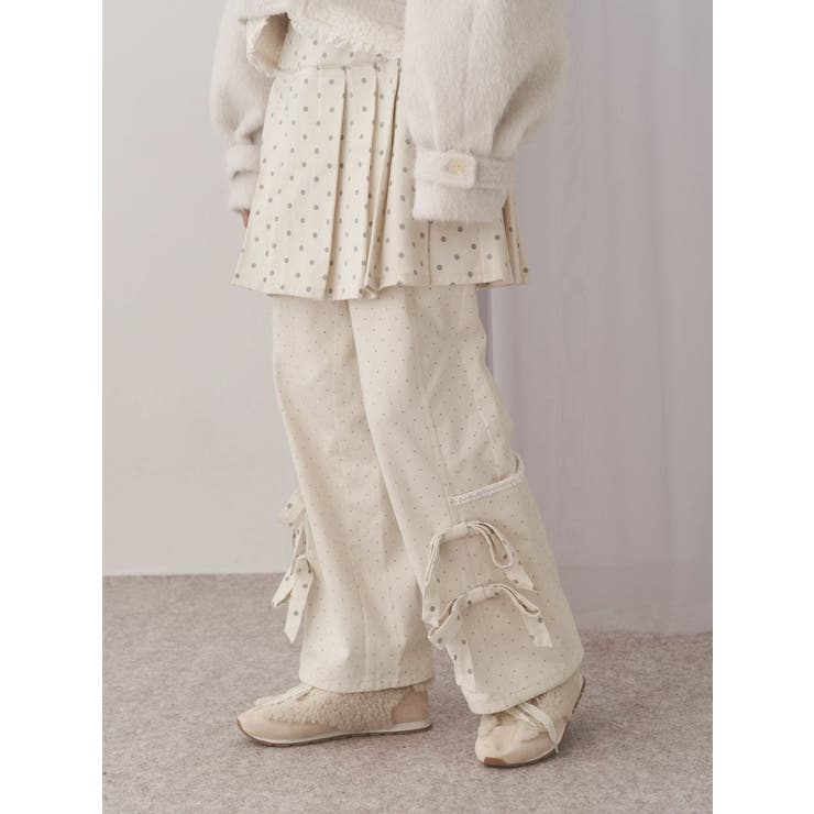 lulu dot ribbon pants | merry jenny | 詳細画像2 