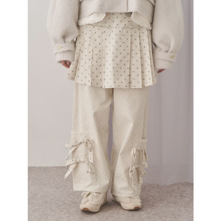 lulu dot ribbon pants | merry jenny | 詳細画像4 