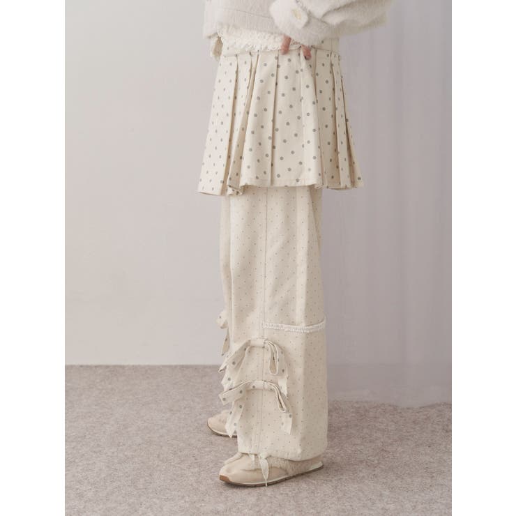 lulu dot ribbon pants | merry jenny | 詳細画像5 