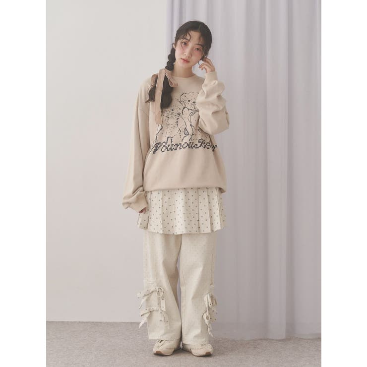 lulu dot ribbon pants | merry jenny | 詳細画像6 