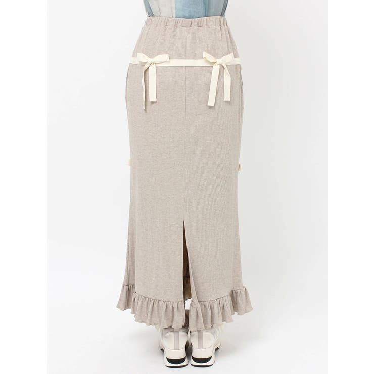 ribbon ribbonリブロングスカート | merry jenny | 詳細画像22 