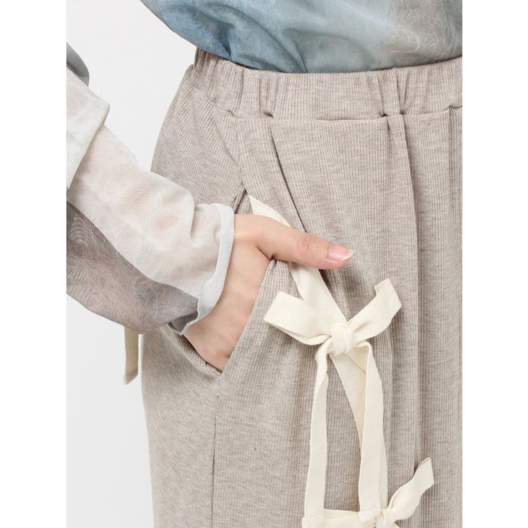 ribbon ribbonリブロングスカート | merry jenny | 詳細画像24 