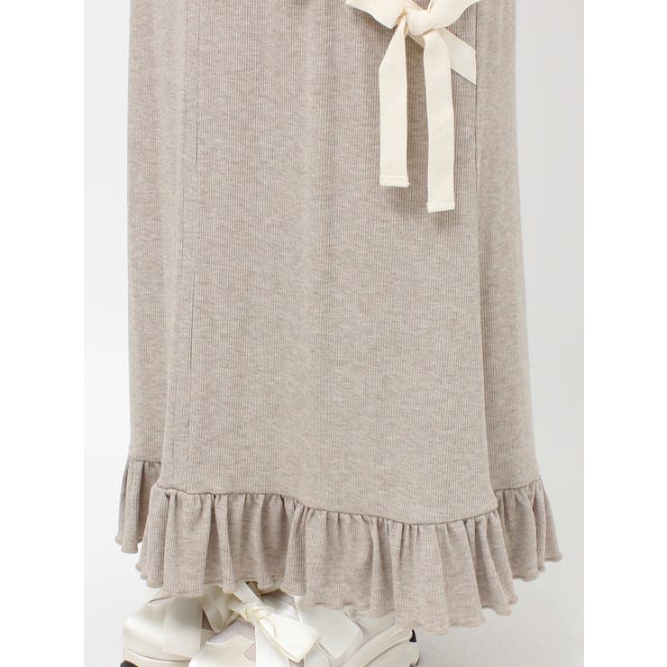 ribbon ribbonリブロングスカート | merry jenny | 詳細画像25 