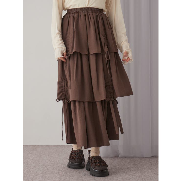 リボンドロストティアードスカート | merry jenny | 詳細画像14 