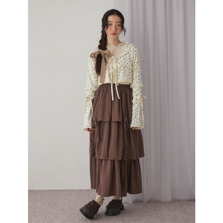 リボンドロストティアードスカート | merry jenny | 詳細画像17 