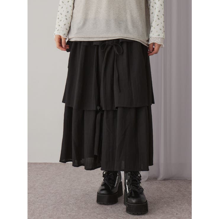 リボンドロストティアードスカート | merry jenny | 詳細画像19 