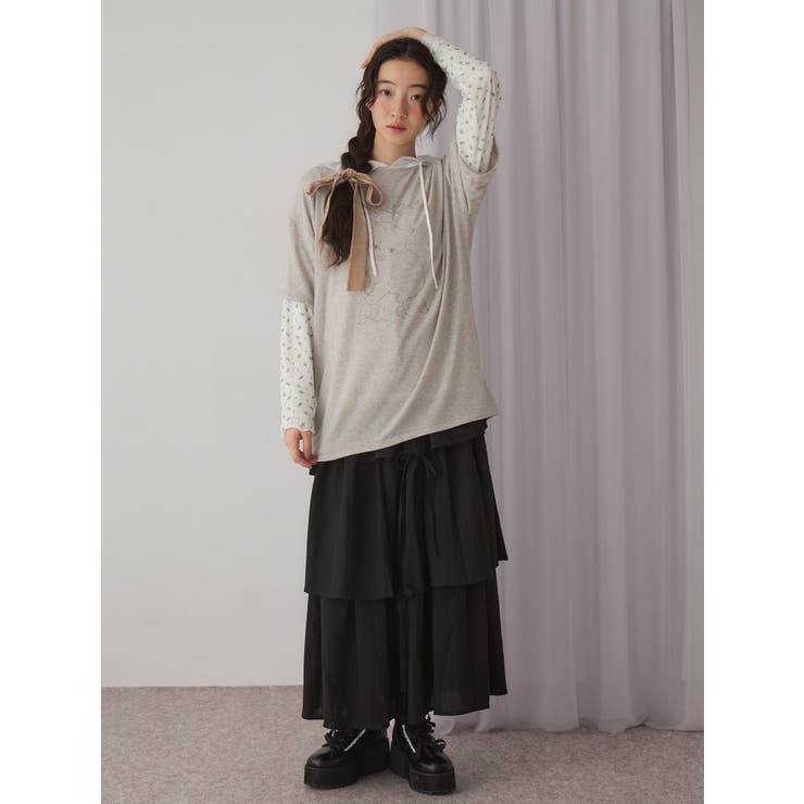 リボンドロストティアードスカート | merry jenny | 詳細画像22 