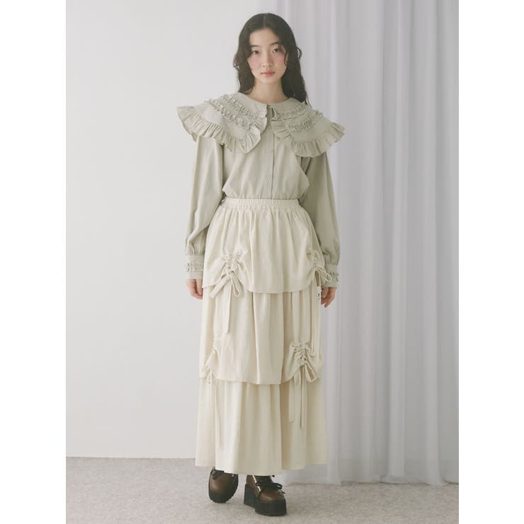 リボンドロストティアードスカート | merry jenny | 詳細画像24 
