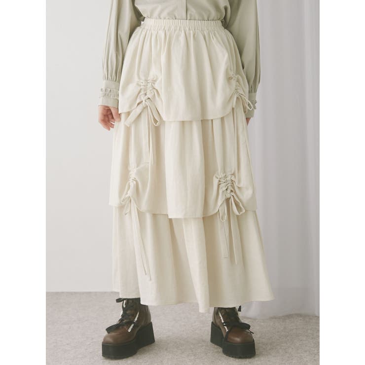 リボンドロストティアードスカート | merry jenny | 詳細画像9 